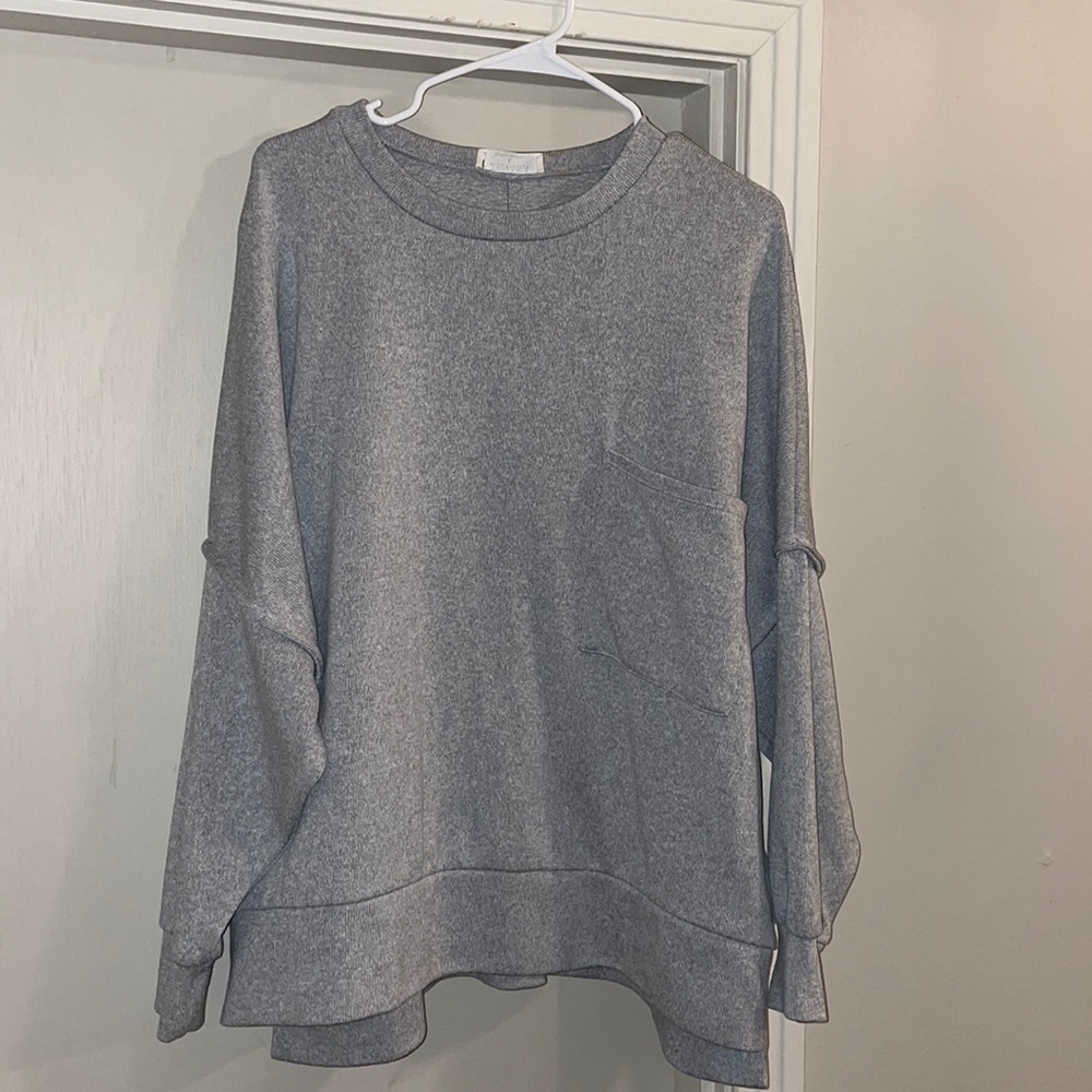 Gray Oversized Sweater